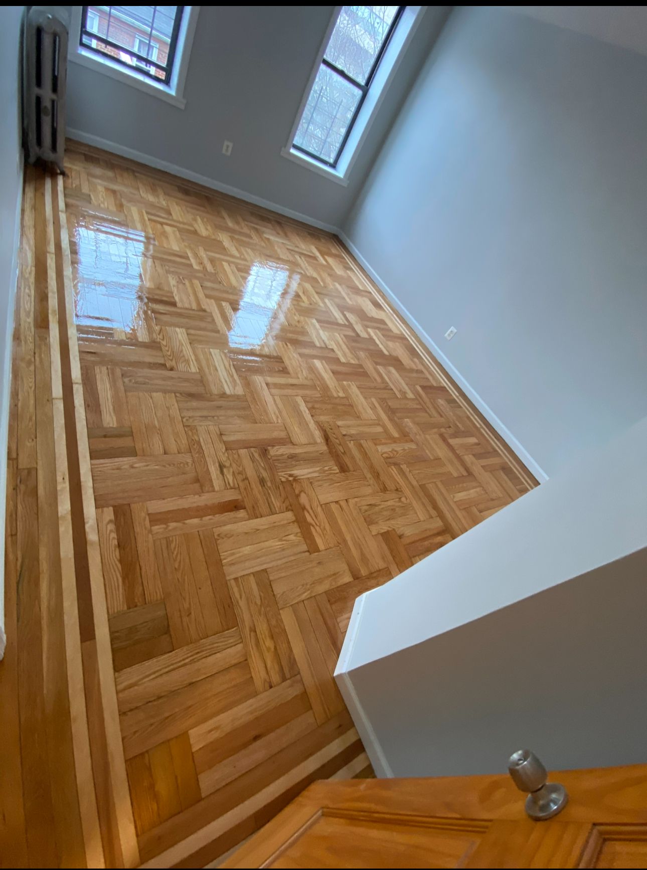 New floor installation